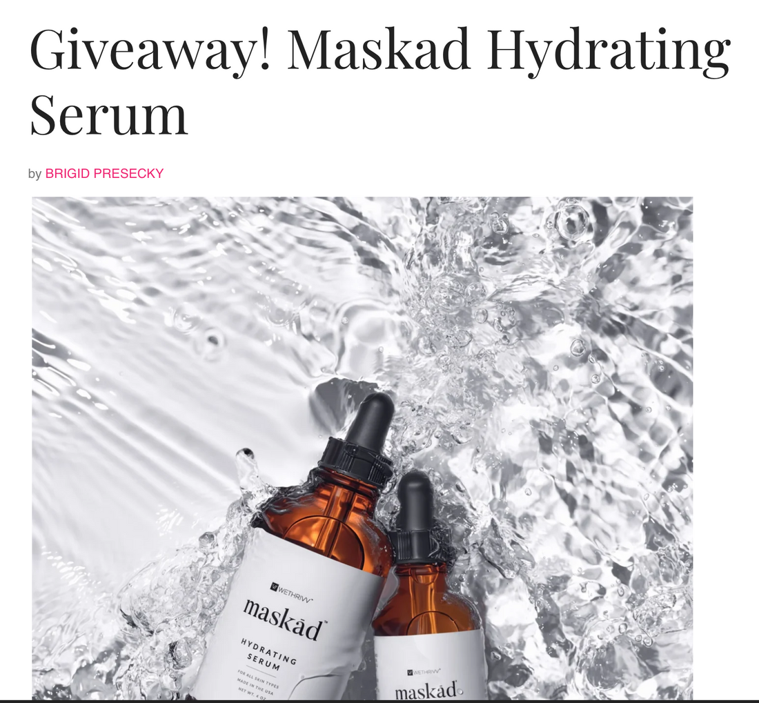 Maskad Hydrating serum was featured in Beauty News NYC